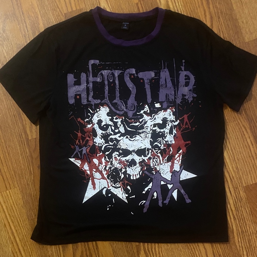 Black and Purple Graphic Tee